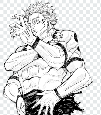 Sukuna Arms Manga Transparent Png Jujutsu Kaisen Pnganime