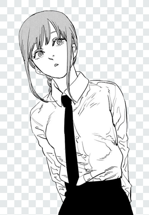 Makima PNG Manga Chainsaw Man PNGAnime