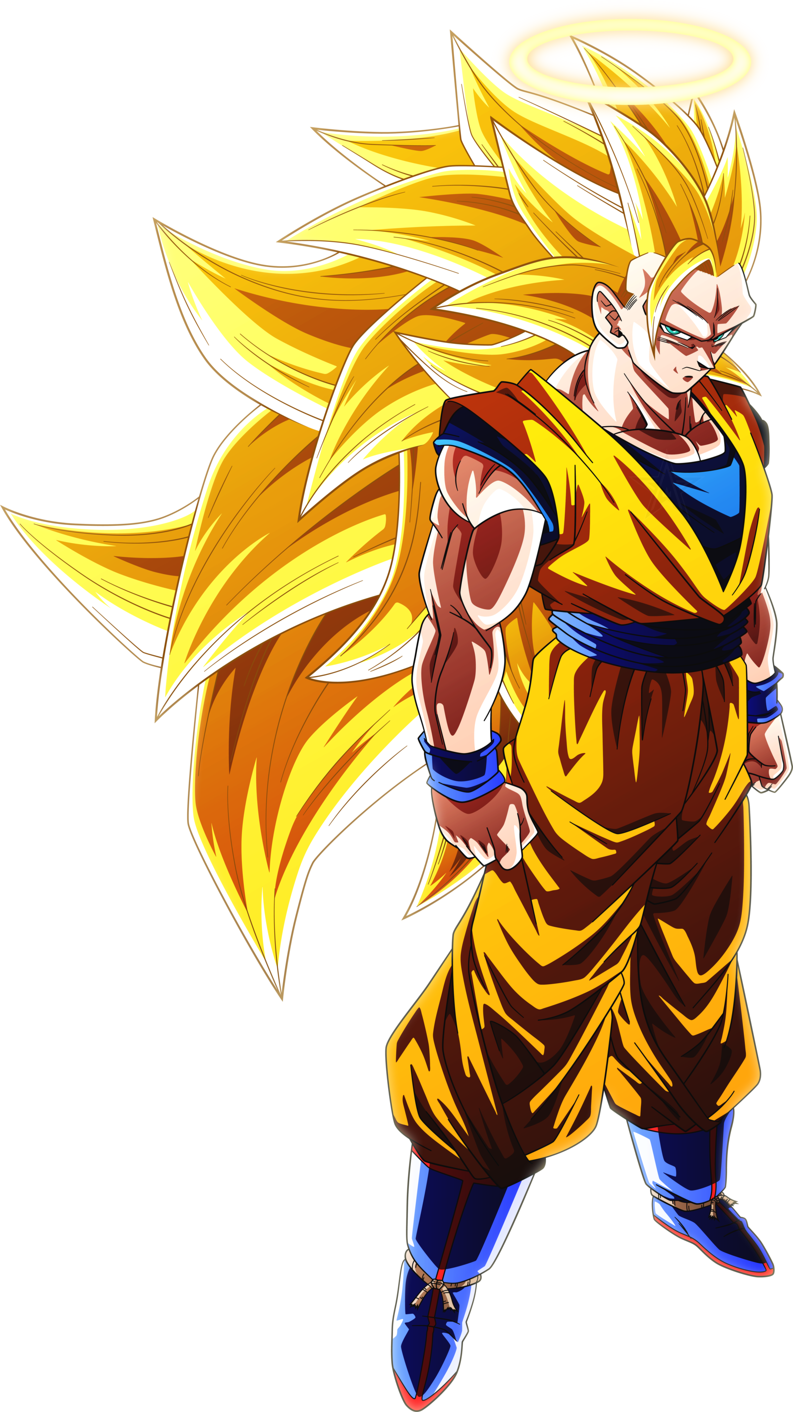 Goku Saiyan Yellow Hair PNG PNGAnime