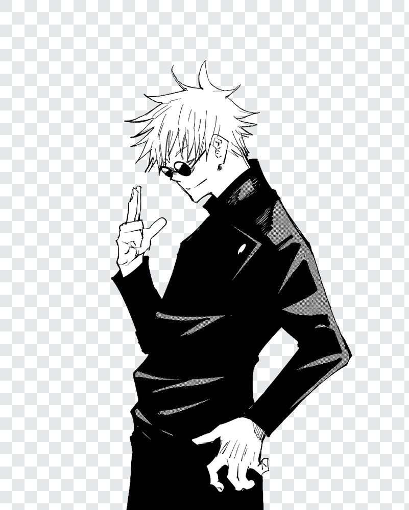 Satoru Gojo Manga Glasses PNG Transparent Jujutsu Kaisen - PNGAnime