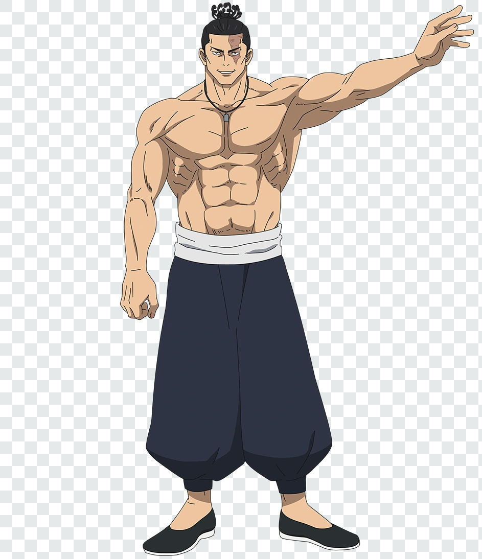 Aoi Todo Standing Transparent PNG from Jujutsu Kaisen anime
