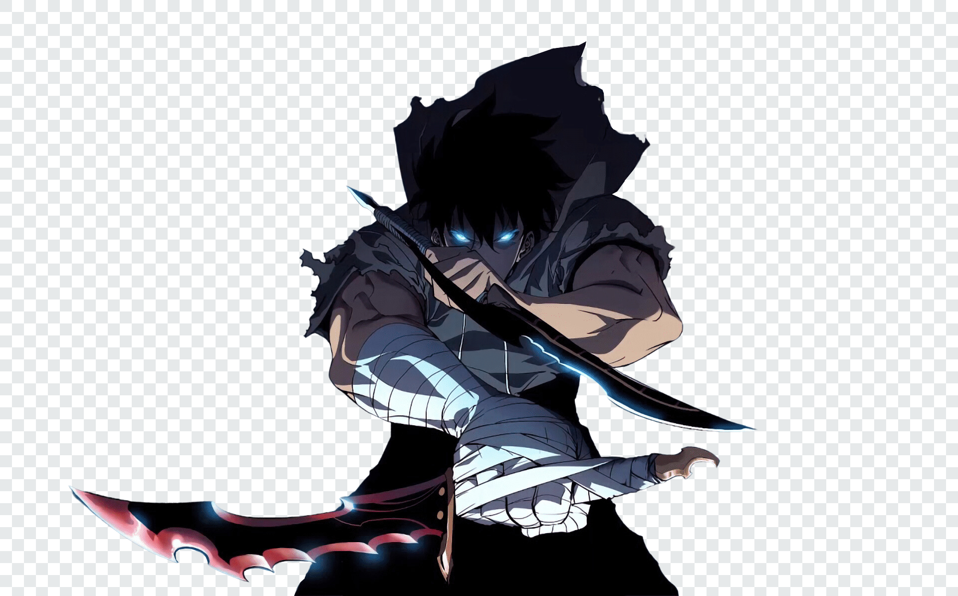 Sung Jin Woo Blades Solo Leveling Transparent PNG