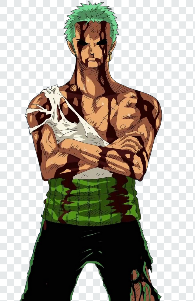 Zoro Nothing Happened Transparent PNG from One Piece anime