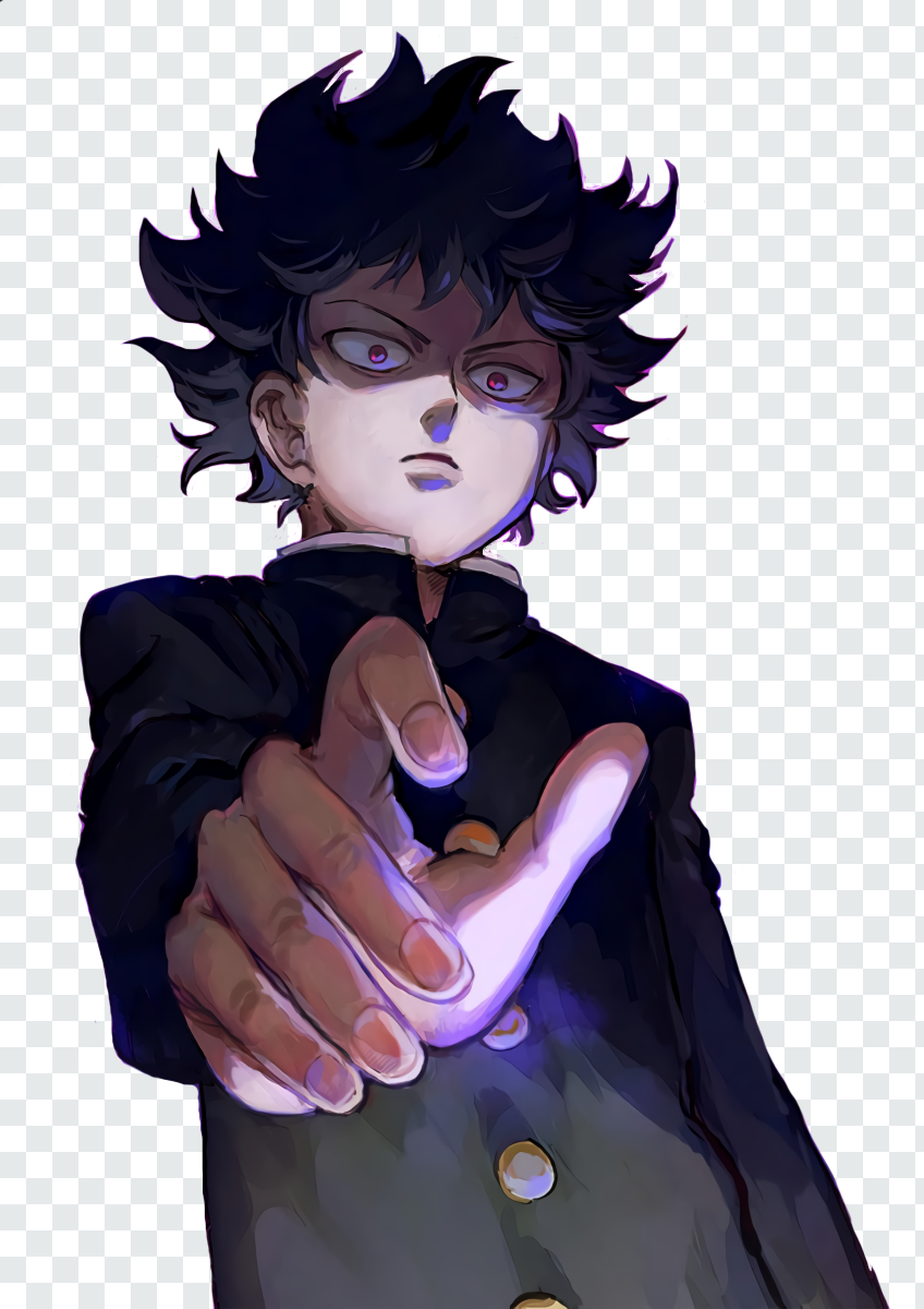 Mob Shigeo Kageyama Transparent PNG from Mob Psycho 100 anime