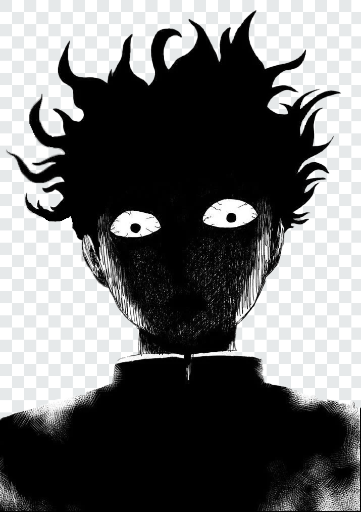 Mob Psycho 100 Shigeo Angry Manga Transparent PNG from Mob Psycho 100 anime
