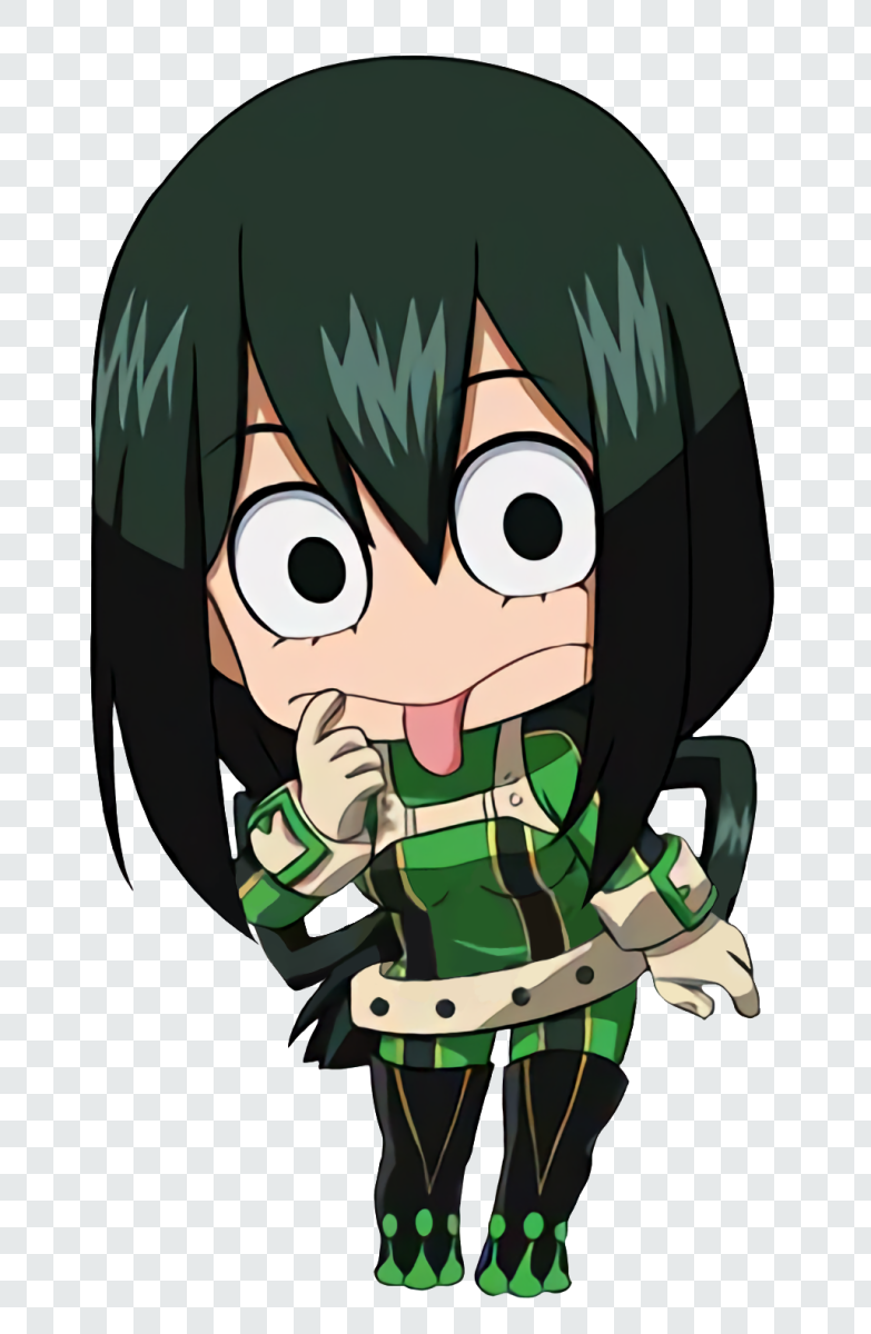 Asui Chibi PNG from My Hero Academia anime