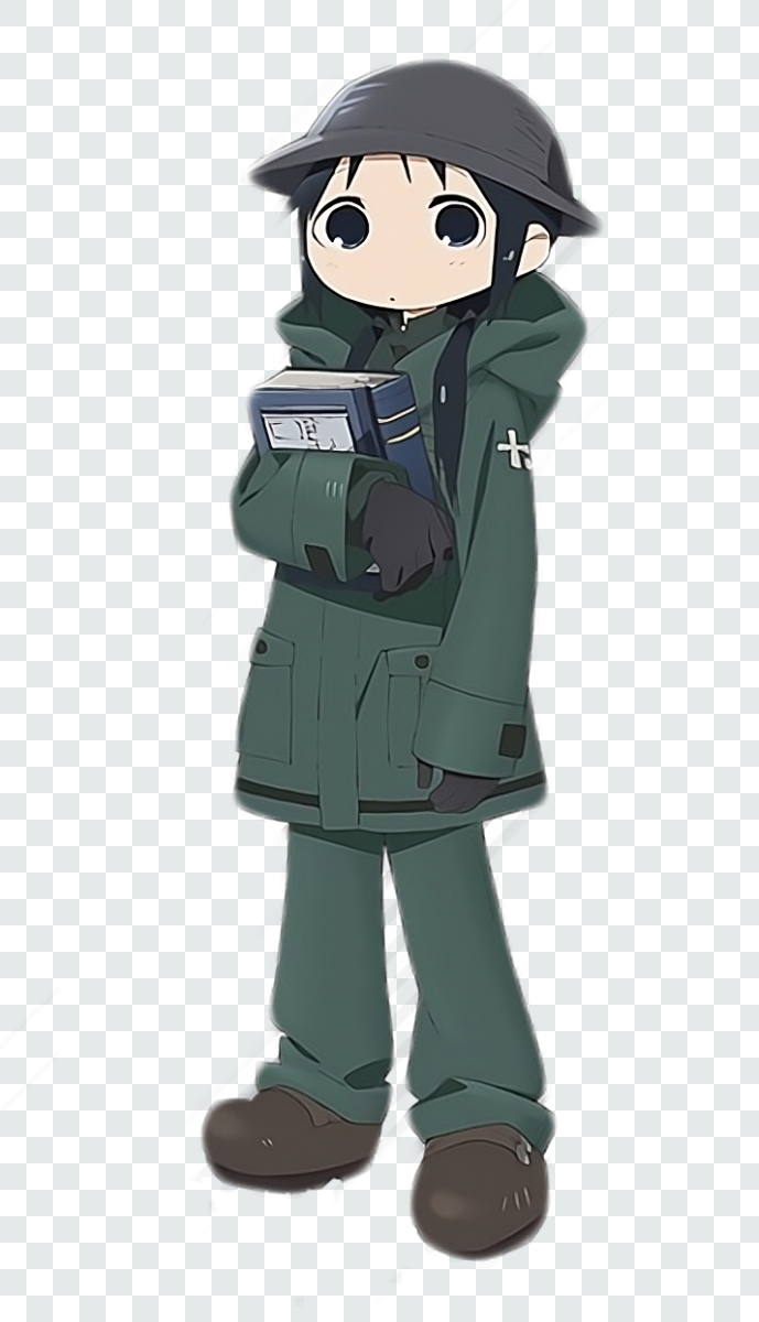 Chito Full Body Transformed Transparent PNG from Girls' Last Tour anime