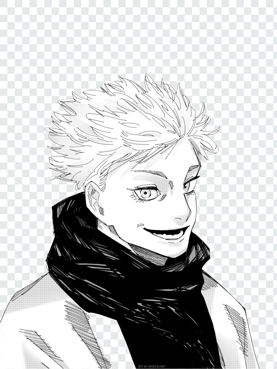 Gojo Smile Transparent PNG from jujustu kaisen anime