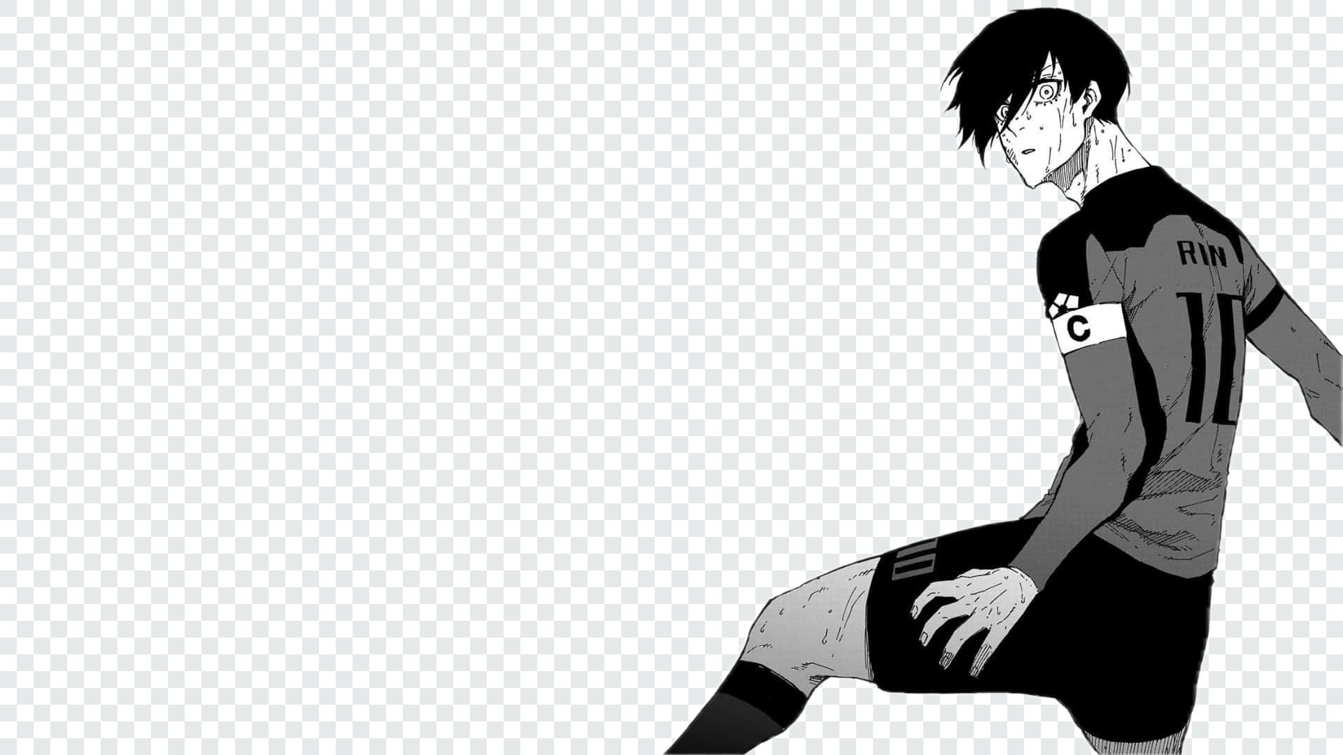 Rin Itoshi Manga Trasparent PNG from Blue Lock anime