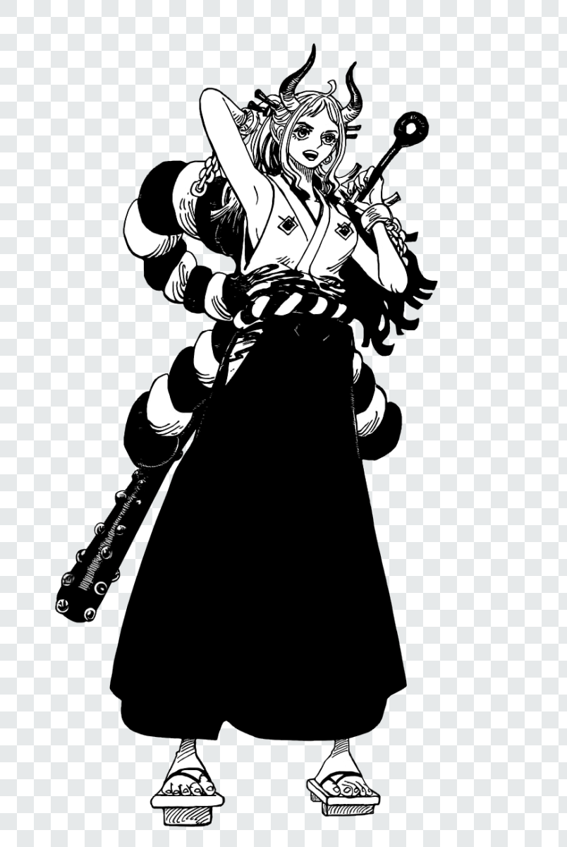 Yamato One Piece Manga Transparent PNG from One Piece anime