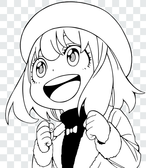 Anya Forger Smile Manga PNG